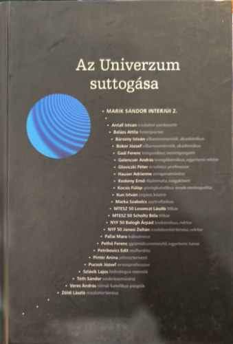 Marik Sándor - Az Univerzum suttogása - Marik Sándor interjúi 2.