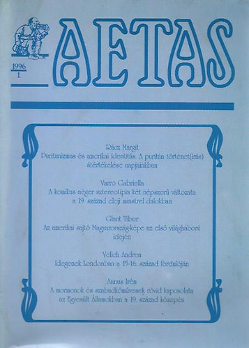 Vajda Zoltn (szerk.) - Aetas - Trtnettudomnyi Folyirat (2001-3/4)