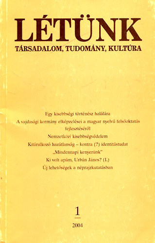 Ltnk - Trsadalom, tudomny, kultra 2004/1