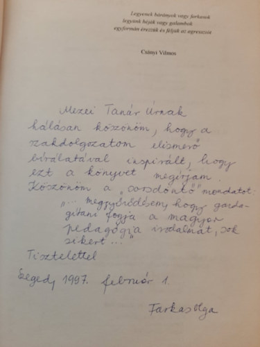 Dr. Farkas Olga - Szemlletvlts - Szakemberek az rmtelibb mindennapokrt