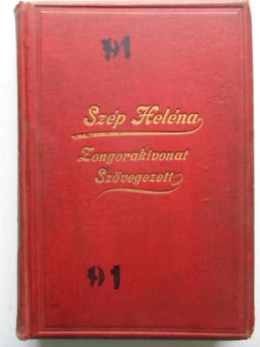 Szp Helna zongorakivonat - szvegezett