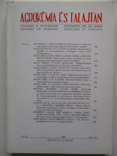 G. Vrallyay (fszerk.) - Agrokmia s talajtan