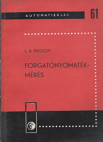 Frolov - Forgat�nyomat�k-m�r�s