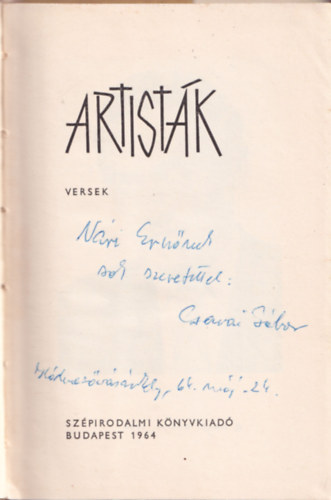 Garai G�bor - Artist�k (dedik�lt)