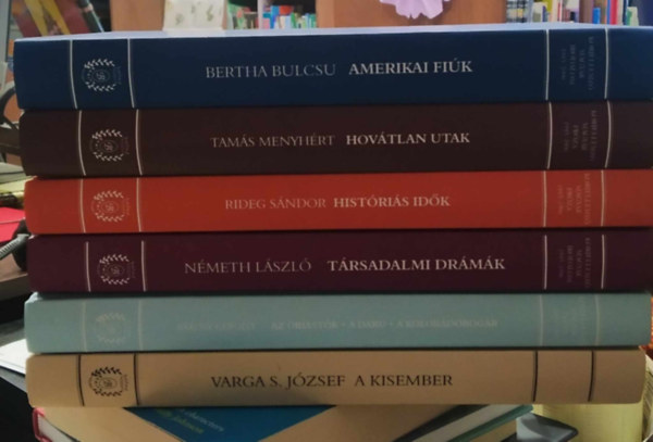 Bertha Bulcs, Tams Menyhrt, Rideg Sndor, Nmeth Lszl - 6 db Korjellemz magyar irodalom: A kisember+Az ristk-A daru-A kolordbogr+Trsadalmi drmk+Histris idk+Hovtlan utak+Amerikai fik