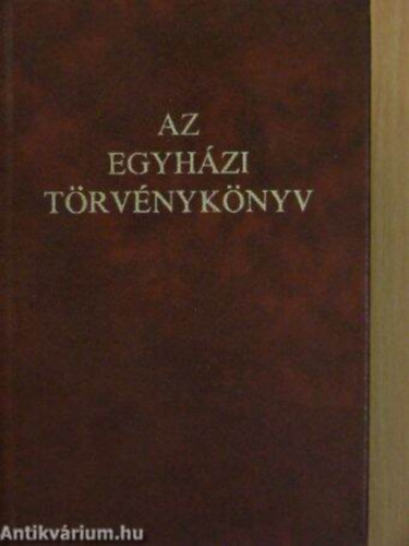 Erd Pter (szerk.) - Az egyhzi trvnyknyv