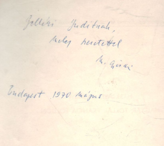 Markovits Gy�rgyi - Magyar tollal francia f�ld�n- dedik�lt- K�l�nlenyomat az " Eszmei �s irodalmi tal�lkoz�sok " c. kiadv�nyb�l.