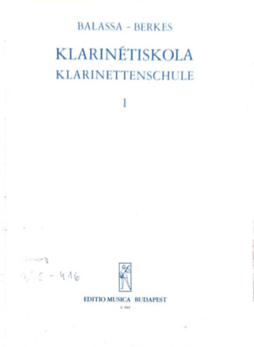 Balassa Zolt�n, Berkes Tam�s - Klarin�tiskola I.