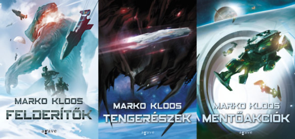 Marko Kloos - 3 db sci-fi reg�ny a Frontvonalak sorozatb�l: Felder�t�k (Frontvonalak sorozat 2. r�sz) + Tenger�szek (Frontvonalak sorozat 3. r�sz) + Ment�akci�k (Frontvonalak sorozat 6. r�sz)