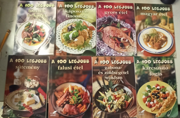 Tor Elza (Sorozatszerk.) - 8 db A 100 legjobb: Karcsst fogs +Gabona s zldsgtel wokban +Falusi tel +Stemny+Magyar tel +Gyors tel +Kposzts finomsg +Fzelk s kret.