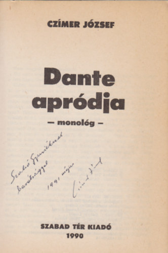 Cz�mer J�zsef - Dante apr�dja