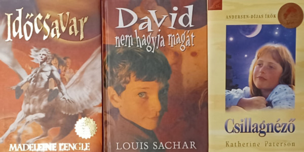 Louis Sachar, Madeleine L'Engle, Katherine Paterson - David nem hagyja magt + Idcsavar + Csillagnz (3 m)