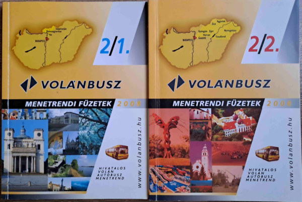 Hivatalos VOLN autbusz menetrend 2008. 2/1-2. - Menetrendi fzetek 2008