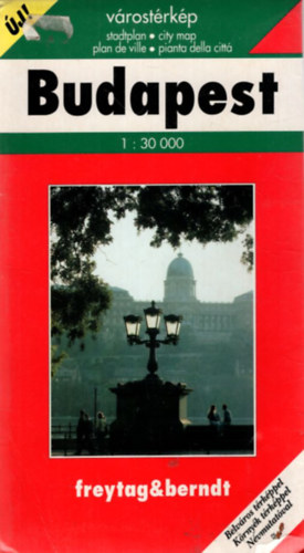 Budapest várostérkép 1:30 000 (Belváros térképpel, Környék térképpel, Névmutatóval) 1995