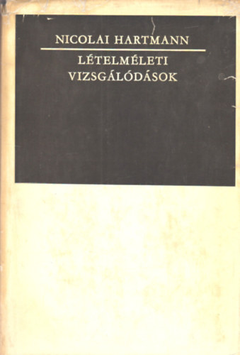 Nicolai Hartmann - Ltelmleti vizsgldsok