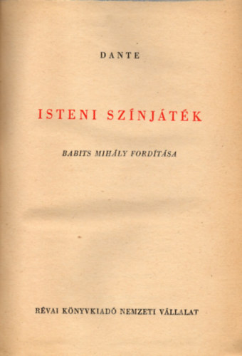Dante Alighieri - Isteni színjáték