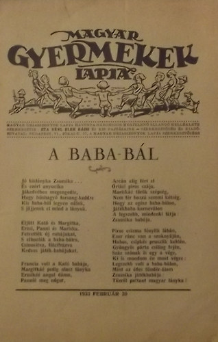 Eta nni-Elek bcsi - Magyar Gyermekek Lapja 1933 februr 20