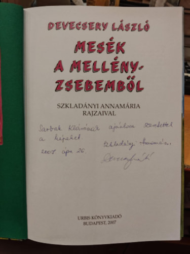 Devecsery Lszl - Mesk a mellnyzsebembl