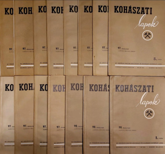 rkos Frigyes, Pilissy lajos dr. - Kohszati Lapok 97. vfolyam 1.-12. szm (1964. janur-december) + 98. vfolyam 1-3. szm (1965. janur-mrcius)