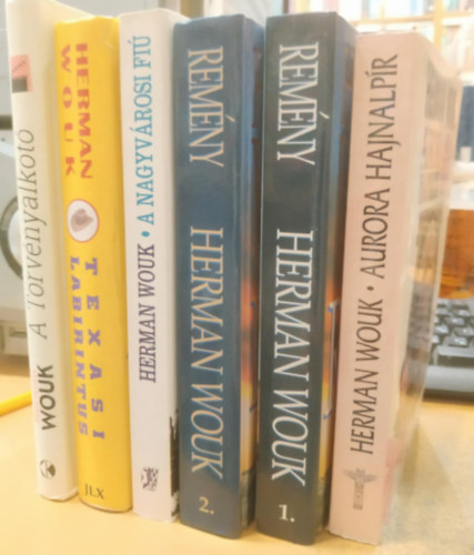 Herman Wouk - 6 db Herman Wouk: A törvényalkotó; Texasi labirintus; A nagyvárosi fiú; Aurora hajnalpír; Remény 1-2. (I-II.)