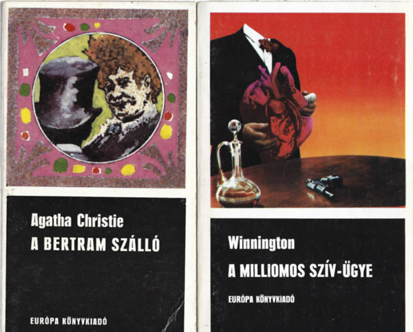 2 db k�nyv, Winnington: A milliomos sz�v-�gye, Agatha Christie: A Bertram sz�ll�