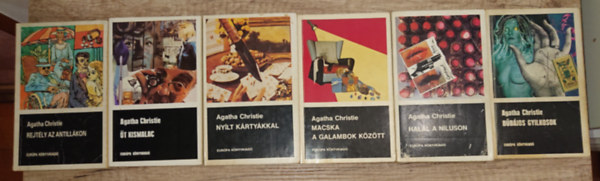 Agatha Christie - 6 krimi Agatha Christie-től: Bűbájos gyilkosok, Halál a Níluson, Macska a galambok között, Nyílt kártyákkal, Öt kismalac, Rejtély az Antillákon