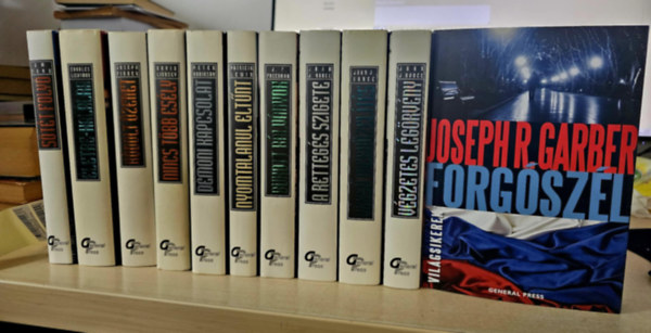 G. M. Ford, Charles Litchman, Joseph Finder, David Lindsey, Peter Robinson, Patricia Lewin, J. F. Freedman, Joseph R. Garber, John J. Nance, Vilgsikerek sorozat - 11db krimi, KNYVMENT AJNLAT: Stt foly+ letre-hallra+ Kdolt zenet+ Nincs tbb esly+ Dmoni kapcsolat+ Nyomtalanul eltnt+ Bukott blvnyok+ Forgszl+ A rettegs szigete+ Vgs megkzelts+ Vgzetes lgrvny