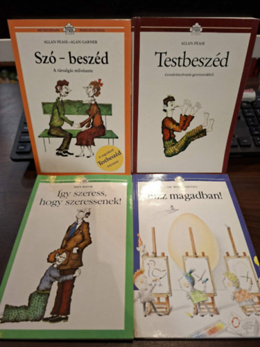 Allan Pease, Alan Garner, Dr. Windy Dryden, Paul Hauck - 4 kötet a Hétköznapi Pszichológia sorozatból, KÖNYVMENTŐ AJÁNLAT: Testbeszéd, Szó-beszéd, Bízz magadban!, Így szeress, hogy szeressenek!