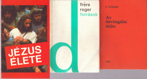 J. Gr�ndel, Fr�re Roger - 3 db vall�si t�m�j� k�tet: Az �nvizsg�lat �tj�n - Forr�sok - J�zus �lete