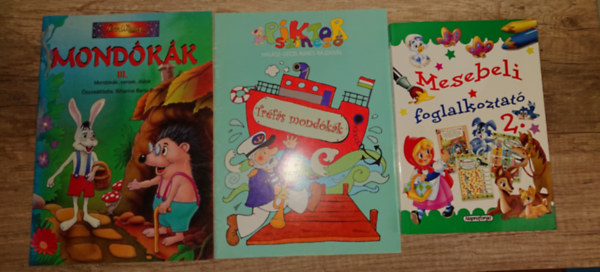 3 foglalkoztató kiadvány: Mesebeli foglalkoztató 2., Tréfás mondókák, Mondokák III.