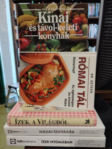 Mautner Zsfi-Szll Tams, Dr. Oetker - Gasztronmia knyvcsomag 5 darabos KNYVMENT AJNLAT: Hazai zutazs? zek nyomban, zek a Vilgbl: Egytltelek, Rmai tl , Knai s Tvol- keleti konyhk