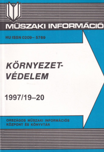 Schőnviszky László - Műszaki Információ - Környezetvédelem 1997.19-20