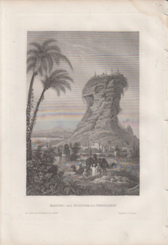 Kastel und Moschee der Semiramis (Szemiramisz kastlya s mecsetje, zsia) (16x23,5 cm lapmret eredeti aclmetszet, 1856-bl)