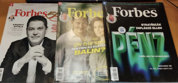 Galambos Mrton - 3 db Forbes Magazin (lapszmok a termklapon, sajt fot)
