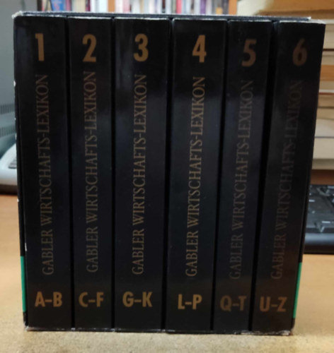 Gabler Verlag - Gabler Wirtschaftslexikon 1-6. - 12., vollständig neu bearbeitete und erweiterte Auflage (6 kötet, karton dobozban)