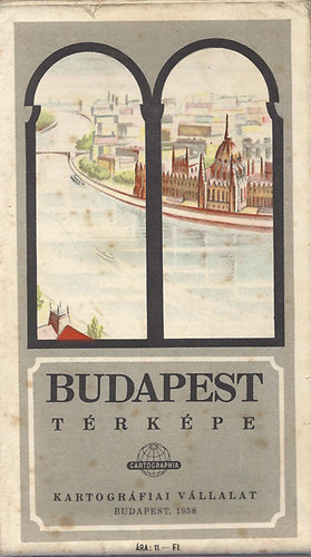 Kartográfiai Vállalat - Budapest térképe (1958)