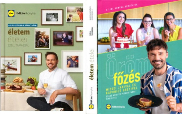 Nincs felt�ntetve - 2 db LIDL szak�csk�nyv (�letem �telei - �r�m a f�z�s)