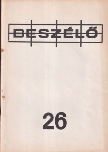 Beszl 26. 1989/1. (Szamizdat)