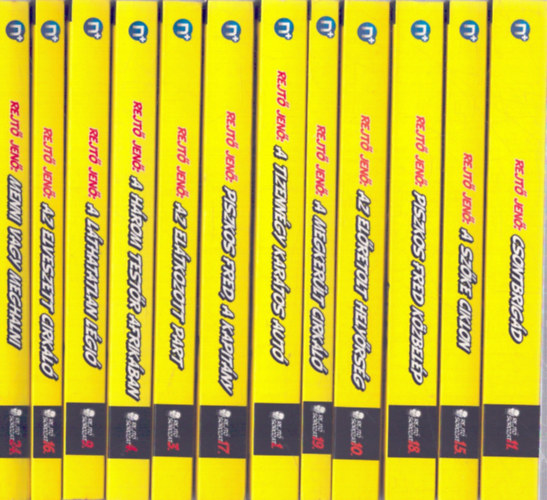 Rejtő Jenő - 12 db Rejtő Jenő kötet a Ponyva királyai sorozatból (Rejtő sorozat 1., 3., 4., 9., 10., 11., 15., 16., 17., 18., 19., 24. kötetek)