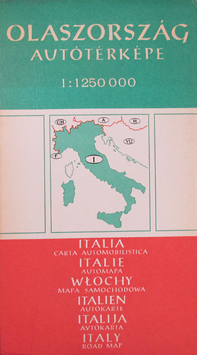 Olaszország autótérképe 1:1 250 000