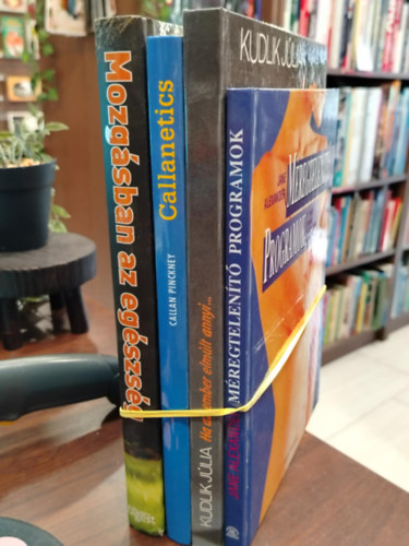 Simone Harland �s Christiane Schwager Callan Pinckney Kudlik J�lia Jane Alexander - K�NYVMENT� AJ�NLAT, 4 DB.�LETM�D-EG�SZS�G. Mozg�sban az eg�szs�g, Callanetics, Ha az ember elm�lt annyi..., M�regtelen�t� programok