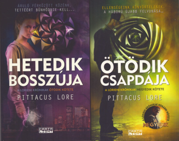 Pittacus Lore - 2 db Pittacus Lore kötet: Hetedik bosszúja - Ötödik csapdája