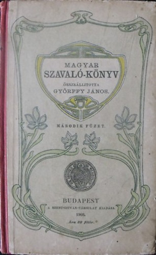 Gyrffy Jnos (sszelltotta) - Magyar szaval-knyv - Msodik fzet