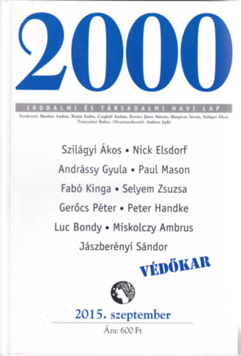 2000 Irodalmi �s T�rsadalmi Havi Lap - 2015. szeptember