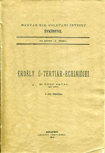Koch Antal - Erdly -tertiar-echinidjei