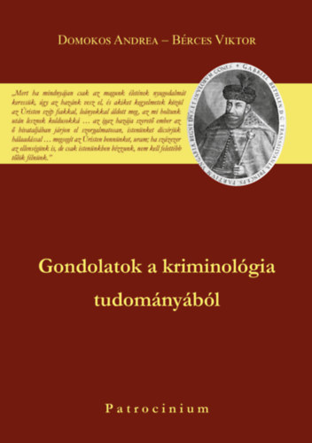 Domonkos Andrea, Brces Viktor - Gondolatok a kriminolgia tudomnybl