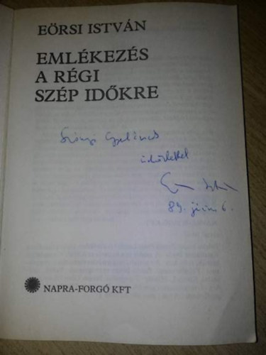 Ersi Istvn - Emlkezs a rgi szp idkre