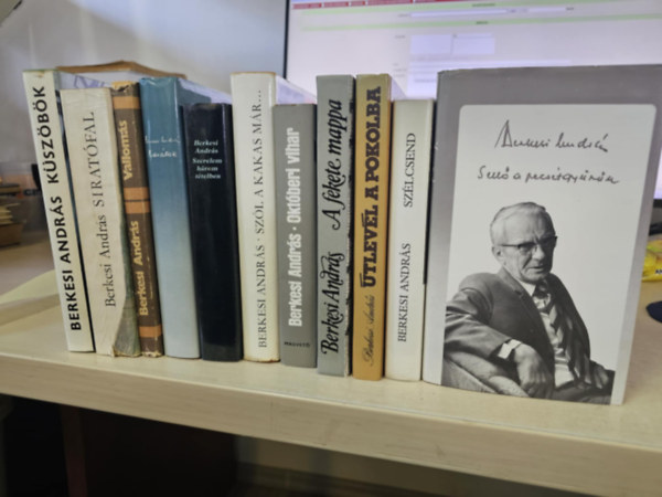 Berkesi Andrs - 11db Berkesi ktet, KNYVMENT AJNLAT: Kszbk+ Siratfal+ Valloms+ Bartok+ Szerelem hrom ttelben+ Szl a kakas mr+ Oktberi vihar+ A fekete mappa+ tlevl a pokolba+ Szlcsend+ Sell a pecstgyrn