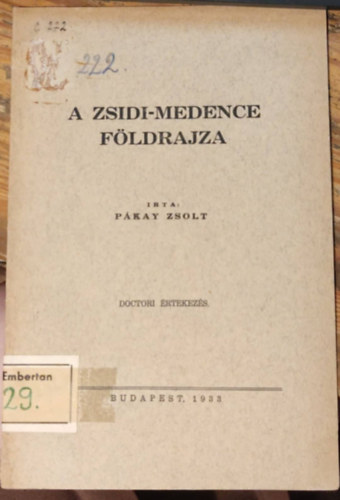 Pkay Zsolt - A zsidi-medence fldrajza