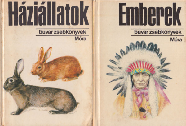 Hably-B�r�, Patay-Muray, Hank� Ildik� - 3 db B�v�r zsebk�nyv: Emberek + H�zi�llatok + Bogarak